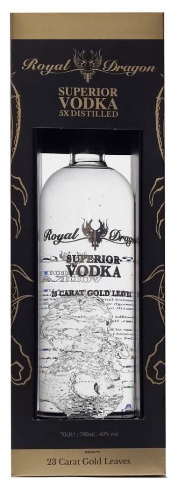 Royal Dragon Superior 23 Carat 5x Distilled Vodka 700ml