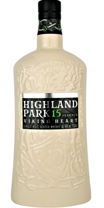 HIGHLAND PARK VIKING HEART 15 YEAR OLD SINGLE MALT SCOTCH WHISKY ( no gift box)