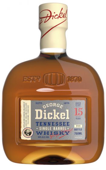 GEORGE DICKEL SINGLE BARREL 15 YEAR OLD TENNESSEE WHISKY 750ML