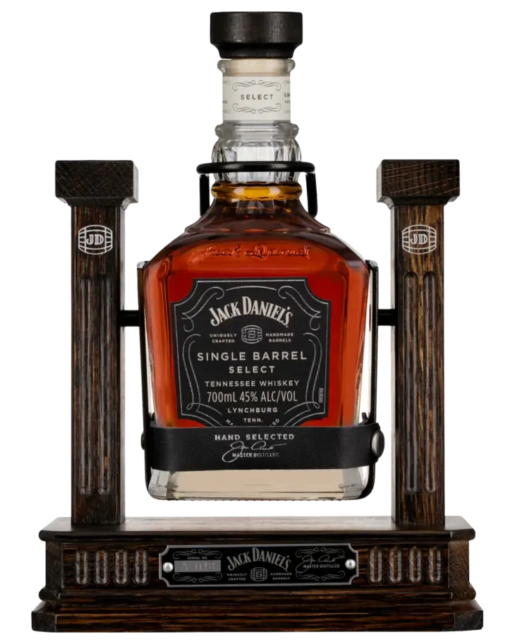 Jack Daniel's Single Barrel Select Tennessee Whiskey in Wooden Cradle Limited Edition 700ml