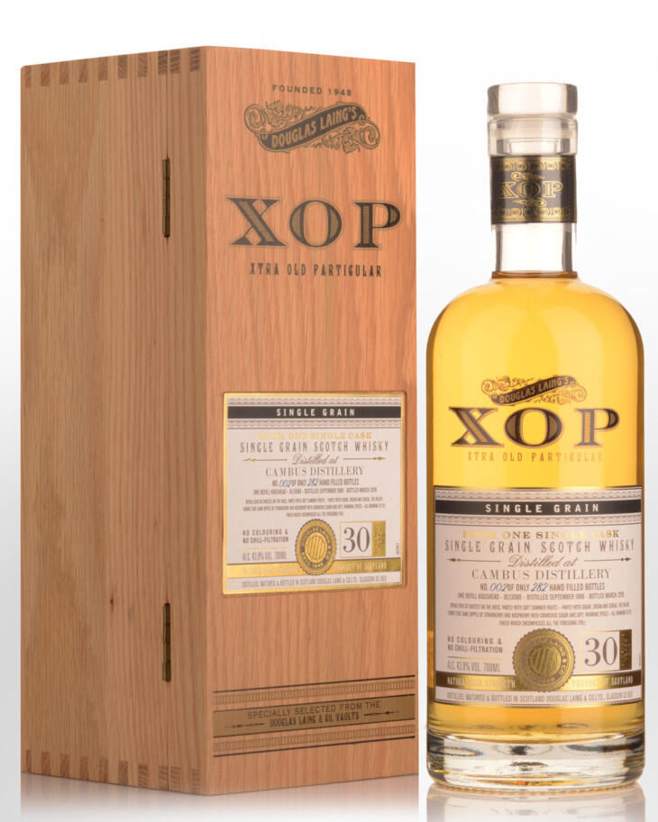 Cambus 1988 30 Year Old Cask Strength XOP Single Grain Scotch Whisky 700mL