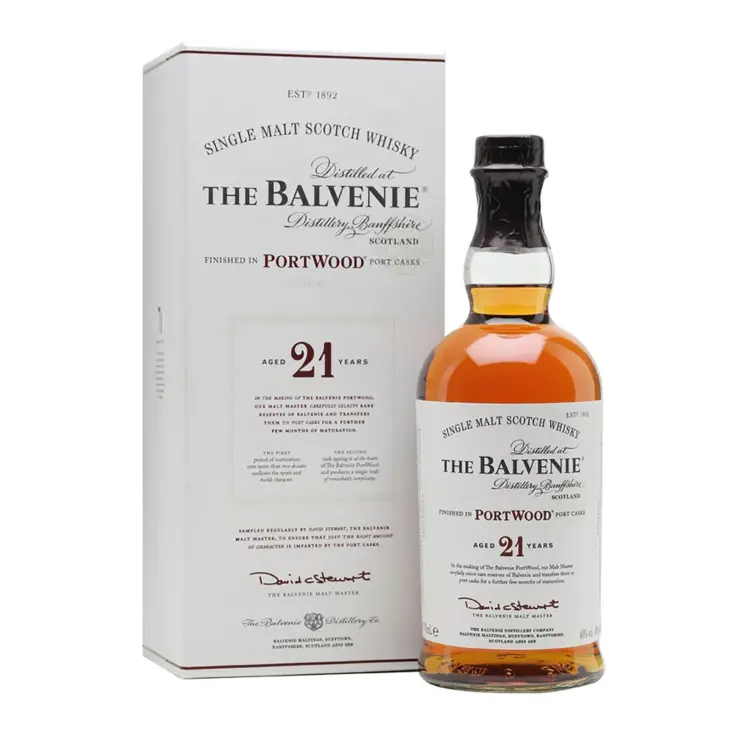 The Balvenie PortWood 21 Year Old Single Malt Scotch Whisky 700mL