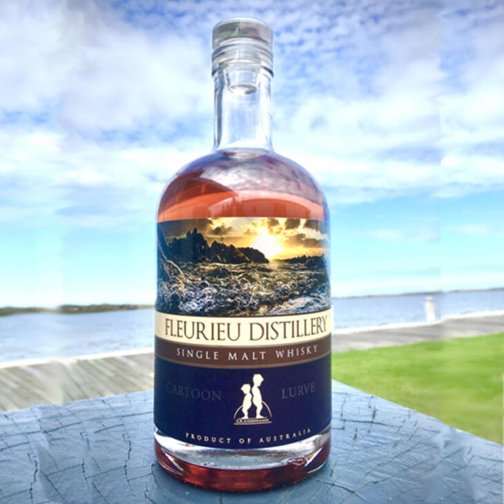 FLEURIEU DISTILLERY CARTOON LURVE SINGLE MALT AUSTRALIAN WHISKY