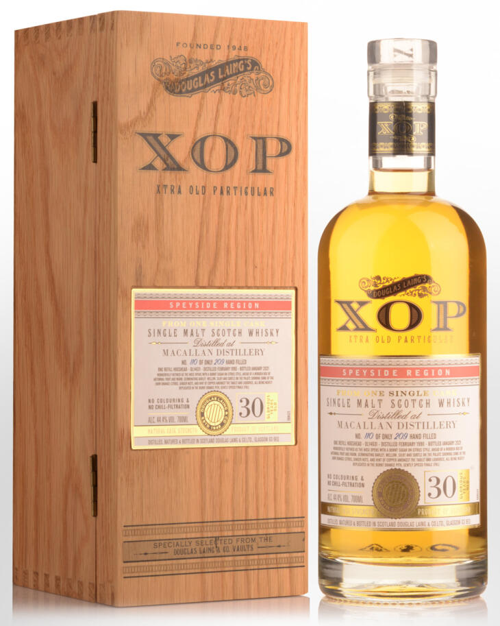 The Macallan 30 Year Old Cask Strength Single Cask 1990 XOP Single Malt Scotch Whisky 700mL