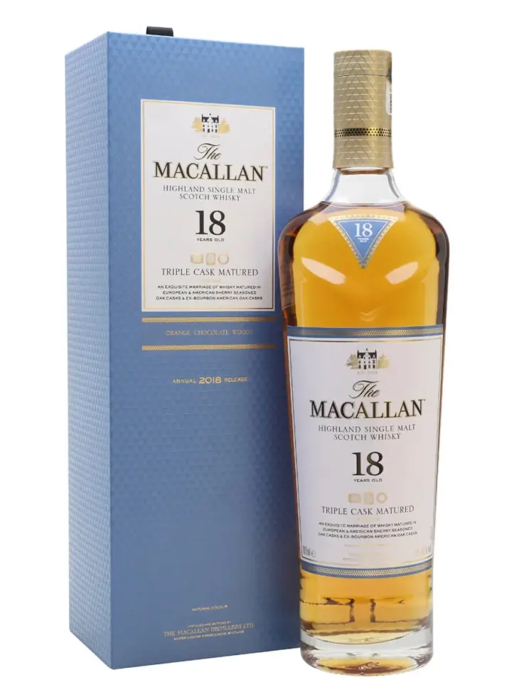 The Macallan Fine Oak Triple Cask Matured 18 Year Old Single Malt Scotch Whisky (700ml)