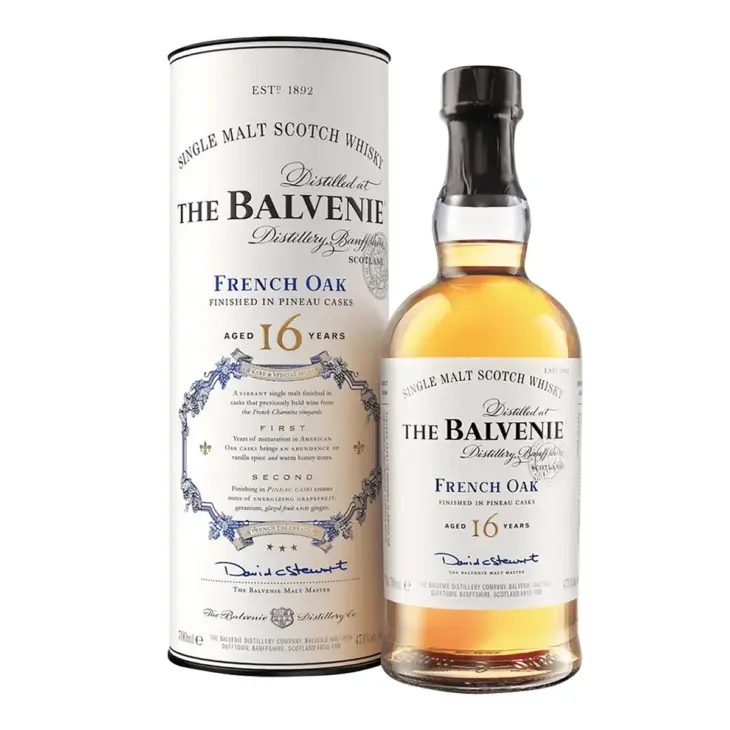 Balvenie 16 Year Old French Oak Pineau Cask Single Malt Scotch Whisky 700mL